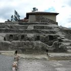 Patrimonio. El Baño del Inca, recuerdo que se impone en el Complejo de Coyoctor en_Cañar. Los hombres llevaban encomiendas y correos del inca.