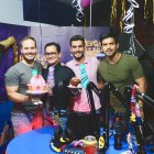 Juan Carlos Román, Daniel Zea, Danilo Rosero y Efraín Ruales (+).