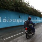 El mural. Es parte de la primera serie de un total de 50 que se pintarán en la ciudad.