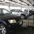 La revisión técnica vehicular, en la avenida Narcisa de Jesús, que se dio el pasado lunes 1 de febrero.