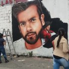 Obra. El mural se levanta en el kilómetro 7.5 de la vía a Daule.