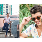 Las camisas de rayas verticales se imponen en los looks casuales. Los colgantes son ideales para usar con gafas o mascarillas.