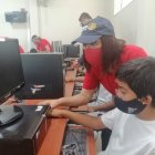 En el recinto Barranca La Puntilla se ejecuta un proyecto con la creación del aula virtual.