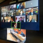 Declaración. Durante el juicio por el caso Sobornos, el expresidente Rafael Correa se conectó telemáticamente para ser escuchado por los jueces.