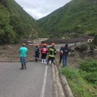 Una de las fotos difundidas sobre el desastre que afecta a una zona del cantón Chunchi.