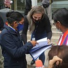 Yaku Pérez ingresó la demanda ante la Corte minutos antes de acudir al encuentro con Guillermo Lasso en el CNE.