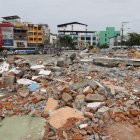 Foto de archivo de cómo quedó Manabí tras el terremoto.