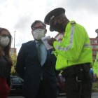 Los abogados de los involucrados en la compra de pruebas, en Quito, llegaron hoy a la audiencia.