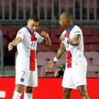 Mbappé fue la figura del partido de ida y marcó tres goles en el Camp Nou.