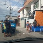 Parte del agua se desperdició en el llenado de las piscinas.