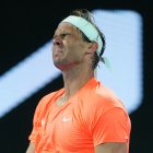 Rafael Nadal se lamenta tras cometer un error no forzado, que al final le pasó factura en el marcador.