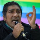 El dirigente del movimiento político indígena ecuatoriano Pachakutik, Yaku Pérez.