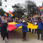Tramo. La movilización arrancó ayer desde la capital azuaya, Cuenca, y concluyó al mediodía en Azogues