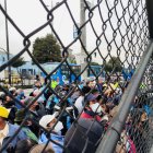 En el estadio de la Federación de Ligas de Quito se detectaron aglomeraciones.