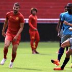 José Francisco Cevallos (d) marcó uno de los goles de la Tri en la victoria sobre Aucas.