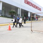 La emergencia del hospital del Seguro Social Ceibos, en Guayaquil.
