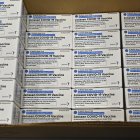 The first boxes of the Johnson and Johnson COVID vaccines at the McKesson Facility in Shepherdsville, Kentucky, USA, 01 March 2021. US Food and Drug Administration (FDA) on 27 February approved Johnson & Johnson single dose coronavirus vaccine, of which 3.9 doses will be distributed all over US.
