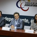 La fiscal Salazar (d) y el contralor Celi (c) fueron denunciados por dirigentes de la alianza Unión por la Esperanza.