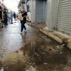 Hecho. El colapso se realizó la tarde de este martes tras un fuerte aguacero.