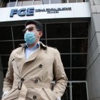 Diligencia. Alejandro Rodas convocó a la prensa para informar que se había iniciado una investigación previa al contralor subrogante Pablo Celi.