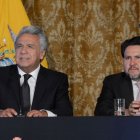 Función. El ministro Gabriel Martínez (d) se unió al Gabinete del presidente Lenín Moreno en julio de 2019.