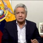 El presidente Lenín Moreno habló en cadena nacional este 10 de marzo de 2021.