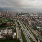 Imagen panorámica de Bogotá, ciudad capital de Colombia.