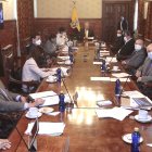 El último gabinete ministerial en el que participó el canciller Luis Gallegos.