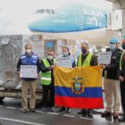 Una delegación de la ONU recibió el cargamento de AstraZeneca.