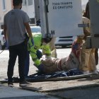 Crimen. Envuelto en dos fundas de plástico fue hallado, a las 07:10 de ayer,  el cuerpo de Johnny Aguilar. La Policía recogió indicios en el lugar