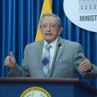 Posición. El ministro de Defensa Oswaldo Jarrín calificó al informe de la Defensoría de ‘infame’.