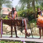 Música. Los instrumentos, como la marimba y de percusión son claves para invocar a los dioses en los ritos.
