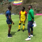 Roberto Ordóñez (amarillo) anotó el gol de Aucas