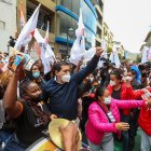 Recorrido. Arauz estuvo ayer en Tungurahua y ratificó que fue despedido del BCE y por eso la indemnización.