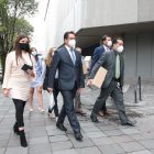 Denuncia. Freddy Carrión acudió a la Fiscalía para denunciar a Lenín Moreno por crímenes de lesa humanidad.