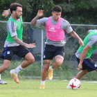 Emelec tendrá el debut de Luca Sosa (a) y contará con Rodríguez (i) y Zapata (d) desde el arranque.