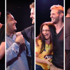 Las diversas emociones de los hinchas canarios al conocer al guardameta Javier Burrai.