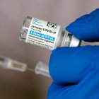 Vista de una dosis de la vacuna anticovid del laboratorio belga Janssen,