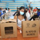 En el coliseo de la Facultad de Educación Física de la Universidad de Guayaquil se realizó parte del simulacro en la provincia del Guayas.