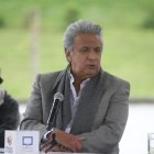 Presidente Lenín Moreno, en declaraciones, luego de supervisar proceso de vacunación.