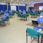 El Instituto Bolivariano, ubicado en el norte de Guayaquil, es uno de los puntos de vacunación municipal.