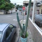 Aceras. Los peatones no quieren toparse más con trabas de este tipo.