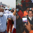 Guillermo Lasso, en Guayaquil, al pie del río Guayas. Andrés Arauz, en Quito, tras recorrer las principales avenidas.