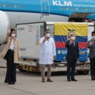 Llegada de vacunas china Sinovac a Ecuador, por el aeropuerto de Quito.
