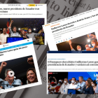 Algunas de las portadas de medios del mundo que recogen la victoria de Guillermo Lasso.