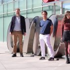 Los investigadores del Centro Nacional español de Investigaciones Cardiovasculares (CNIC) Jesús Vázquez, Jacob Fog Bentzon, Emilio Camafeita y Esmeralda Lewis participantes en el estudio.