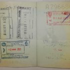 El pasaporte supuestamente falsificado que Migración detectó en el aeropuerto de Guayaquil.