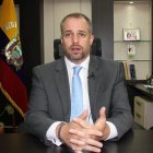 Fotografía de archivo fechada el 23 de octubre de 2020 que muestra al ministro de Trabajo de Ecuador Andrés Isch, responsable de la transición al nuevo gobierno en Quito (Ecuador).