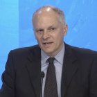 Alejandro Werner, director del Departamento para el Hemisferio Occidental del FMI, en rueda de prensa este 15 de abril de 2021.