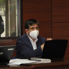 Diligencia. El fiscal subrogante Wilson Toainga en la audiencia de ayer.